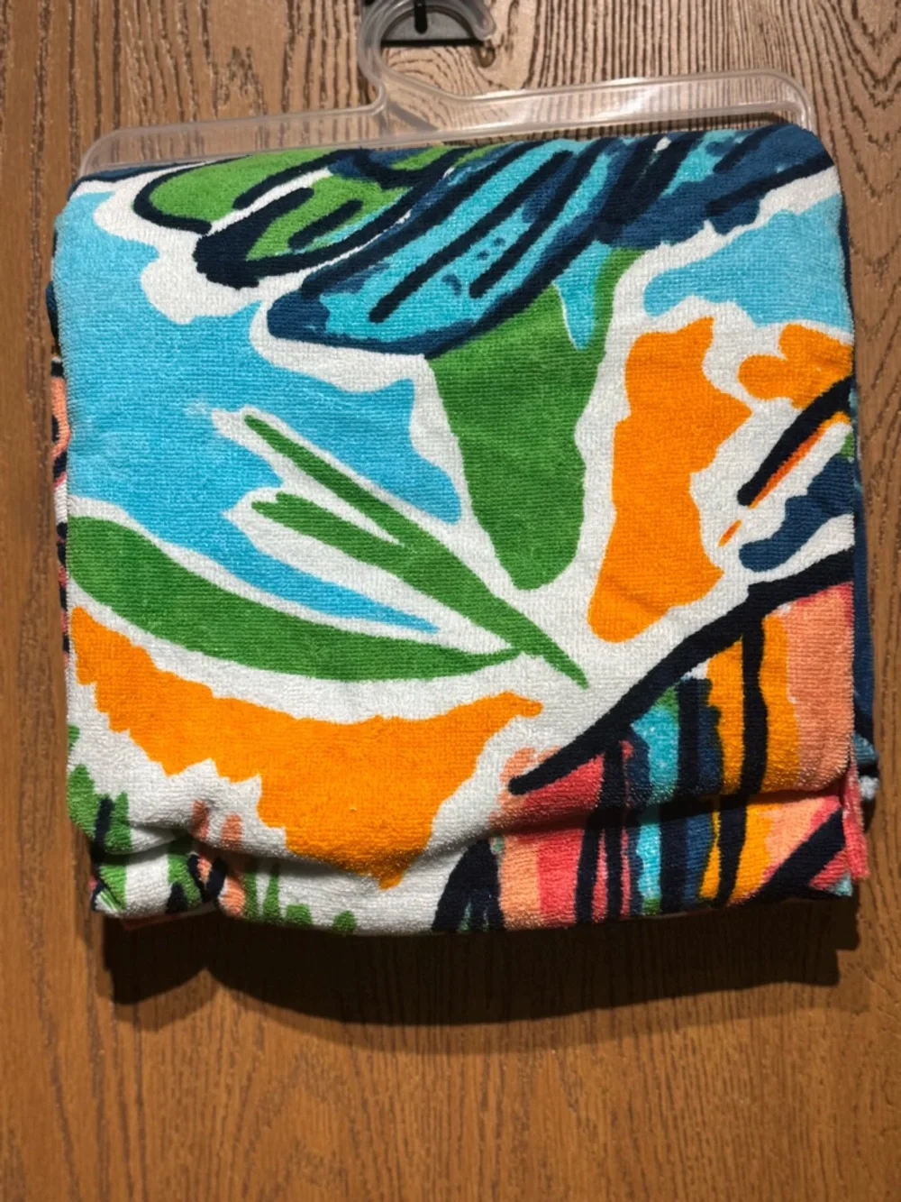 Sun & Sky Tropical Print Beach Towel - Blue, Green, Coral
